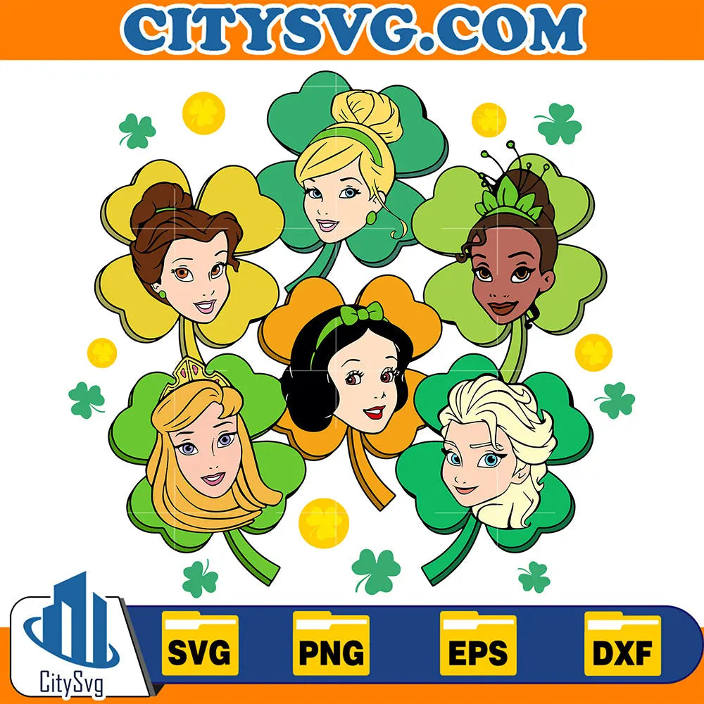DisneyPrincessStPatricksDaySvg1