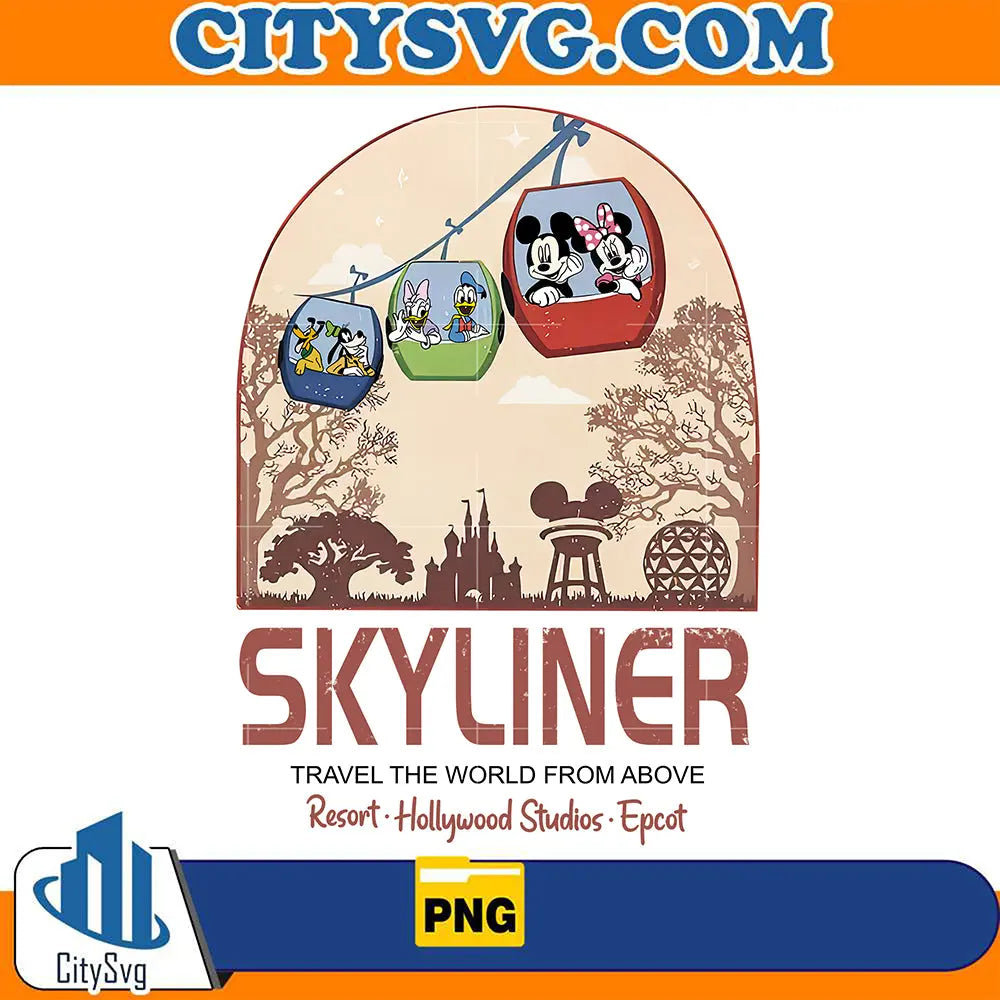 DisneySkylinerTravelTheWorldFromAboveResortHollywoodStudiosEpcotPng