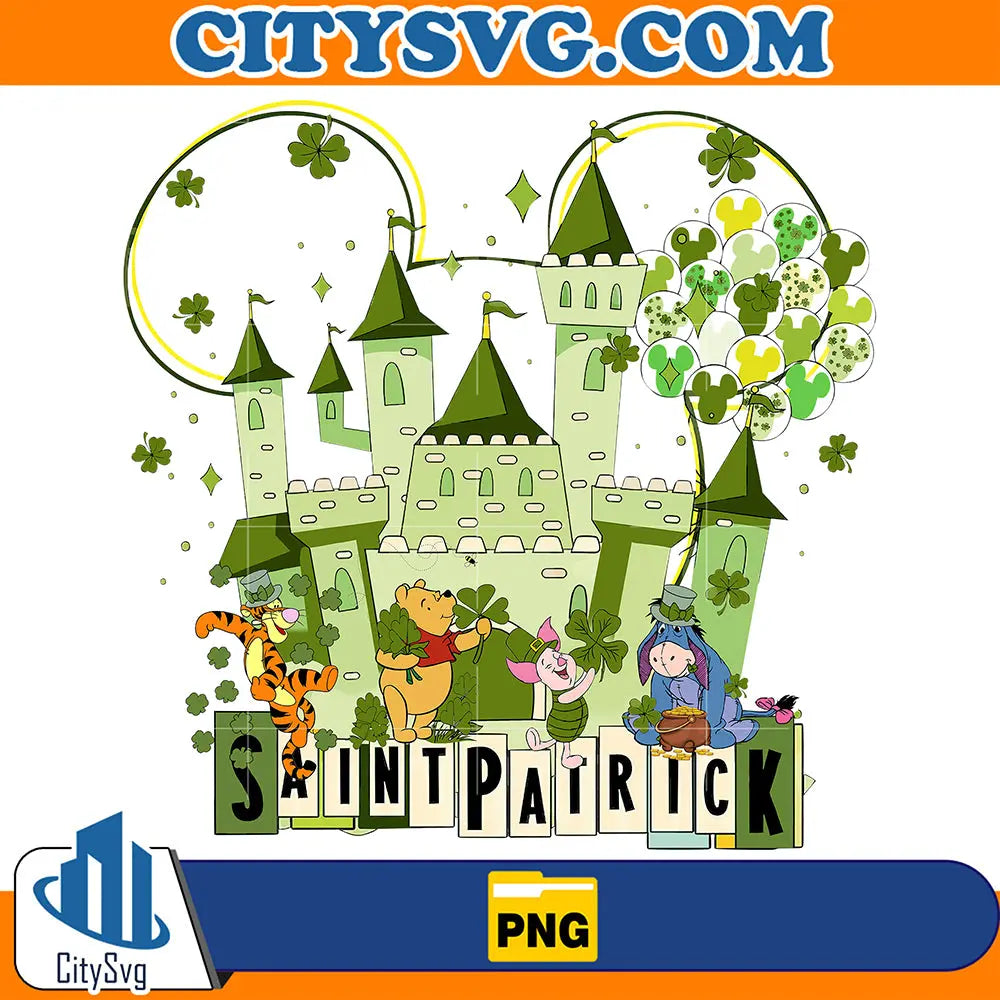 DisneyWinnieThePoohSaintPatrickDayPng