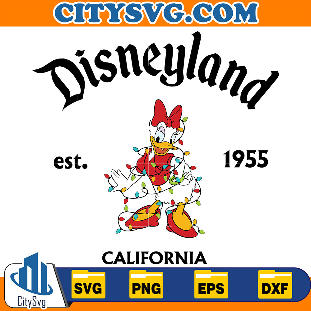 Disneyland-Est-1955-California-Daisy-Duck-Christmas-Svg