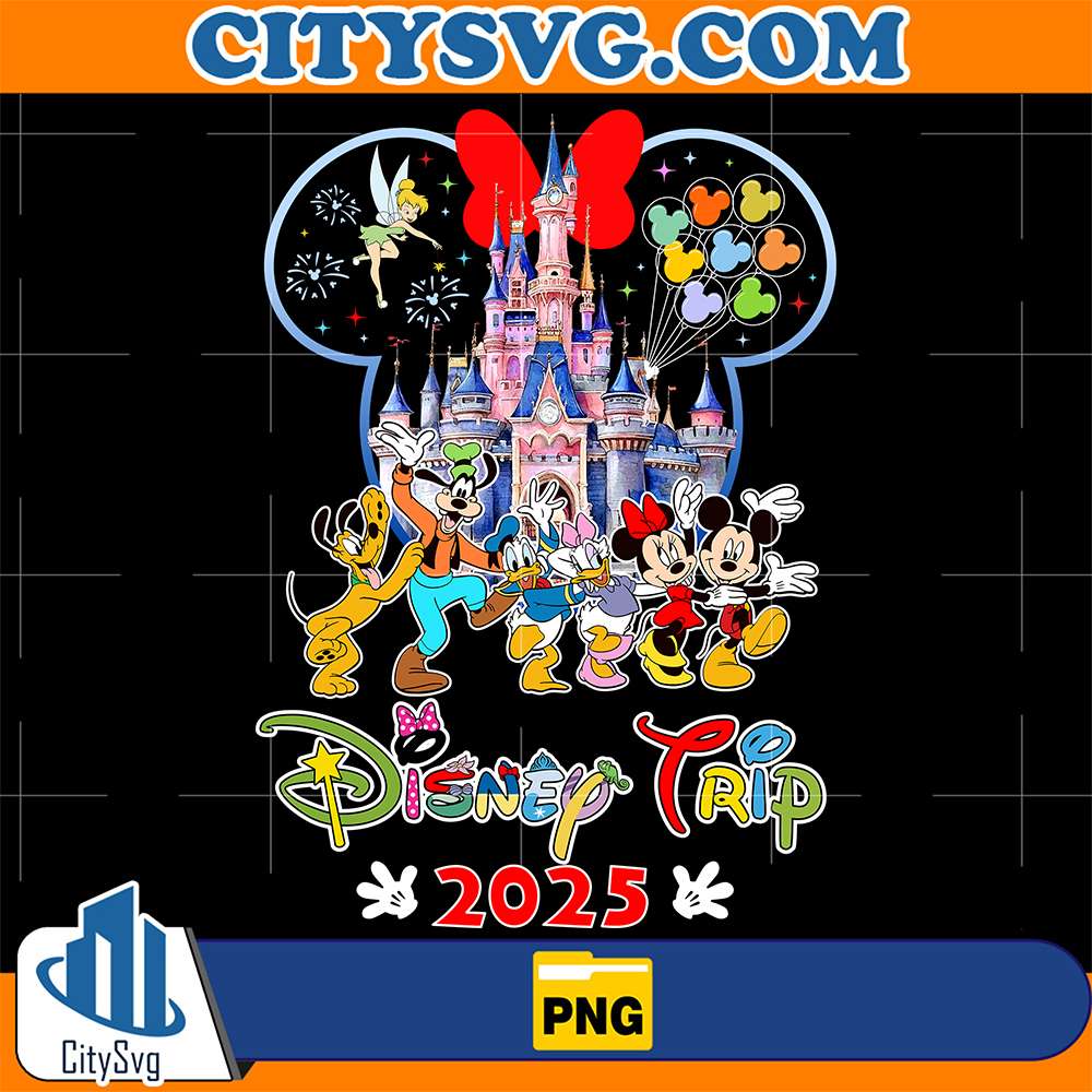 Disneyland-Minnie-Family-Trip-2025-Png