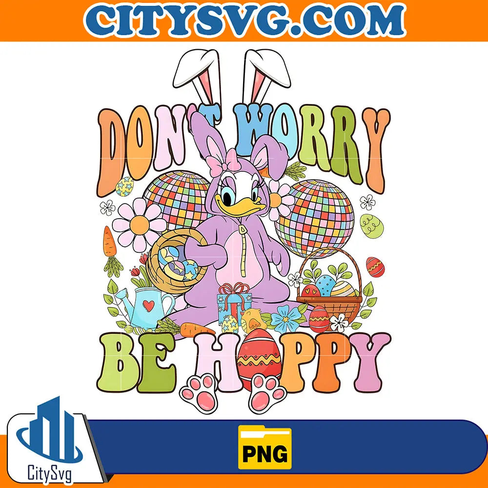 Don_tWorryBeHappyDaisyDuckPng
