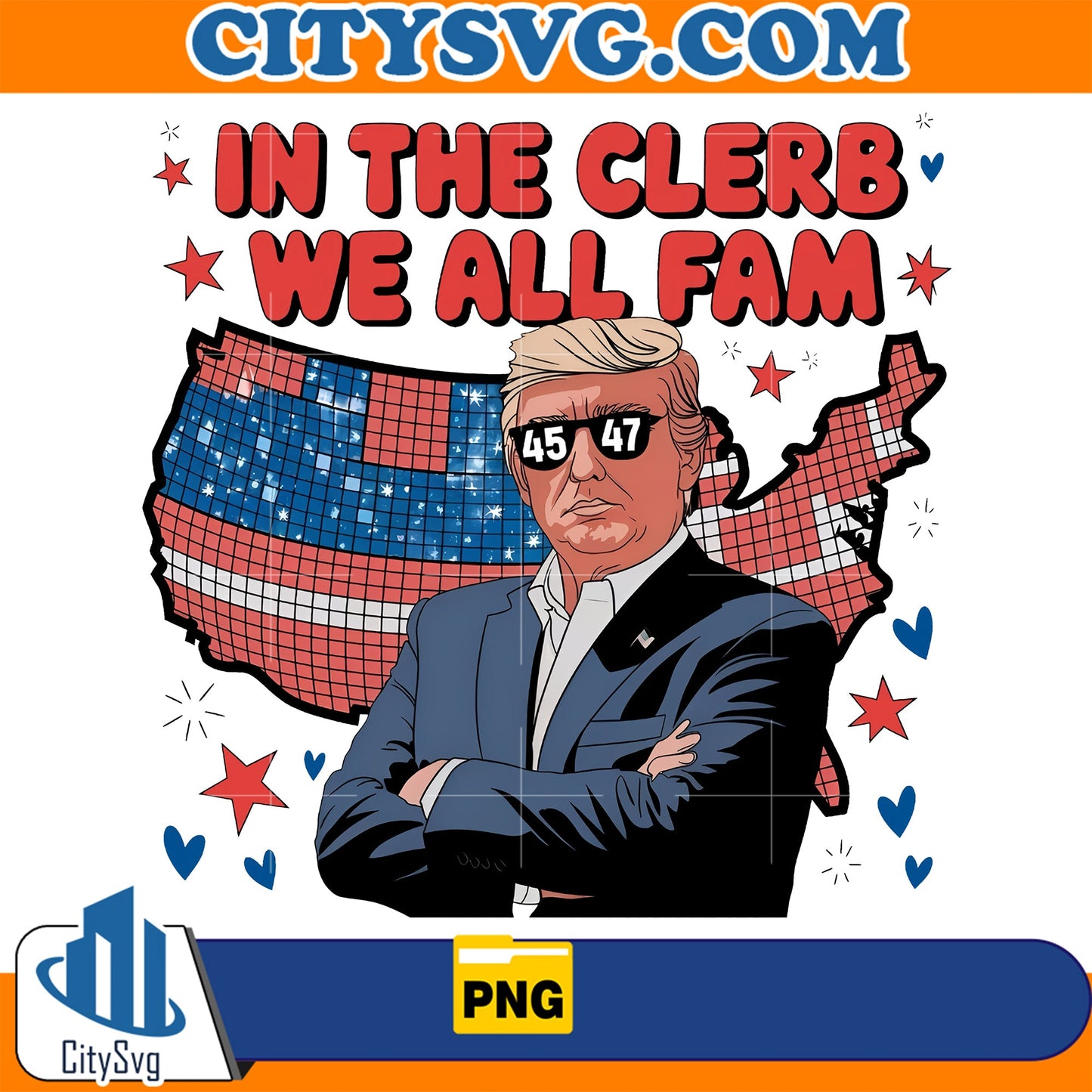 Donald Trump election winner president 2024 45 47 Png CitySvg