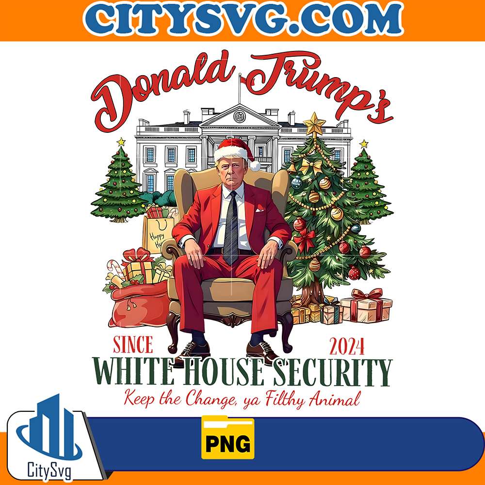 Donald Trumps White House Security Santa Trump Png CitySvg