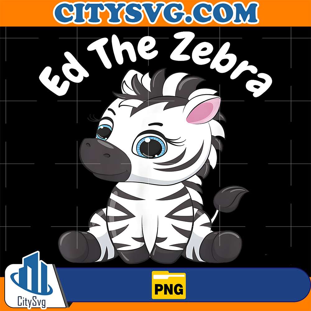 Ed-The-Zebra-Cute-Zebra-Trend-Lovers-Png
