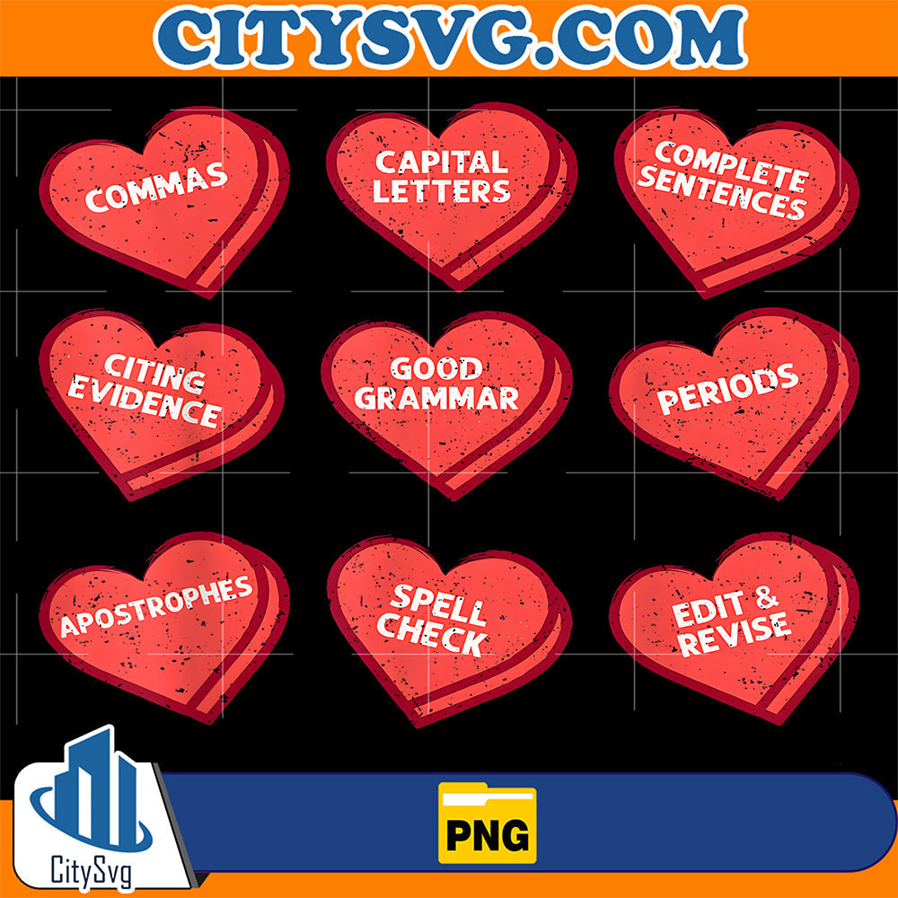 English Teacher Valentines Day Heart Ela Teacher Png CitySvg