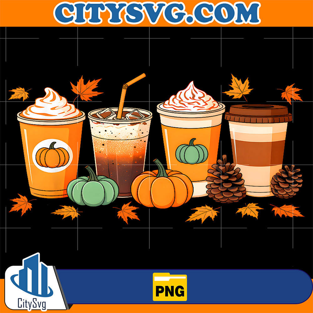 Fall-Thanksgiving-Pumpkin-Spice-Coffee-Latte-Autumn-Season-Png