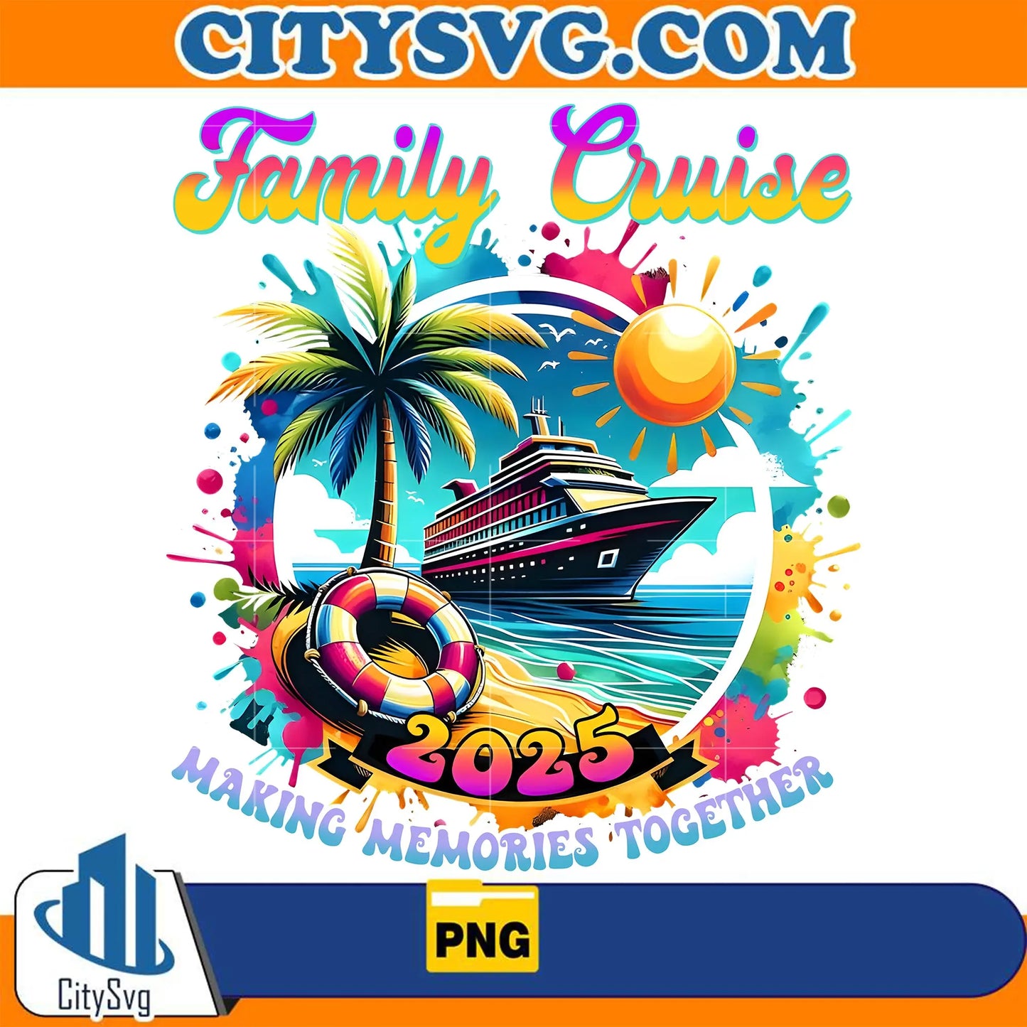 Family Cruise 2025 Png
