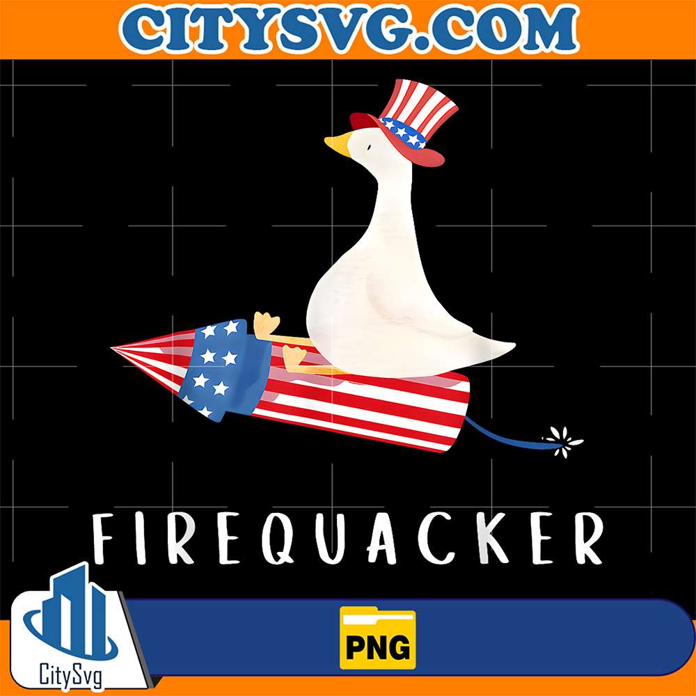 Firepuacker-Duck-4th-Of-July-Patriotic-Day-USA-Flag-Png