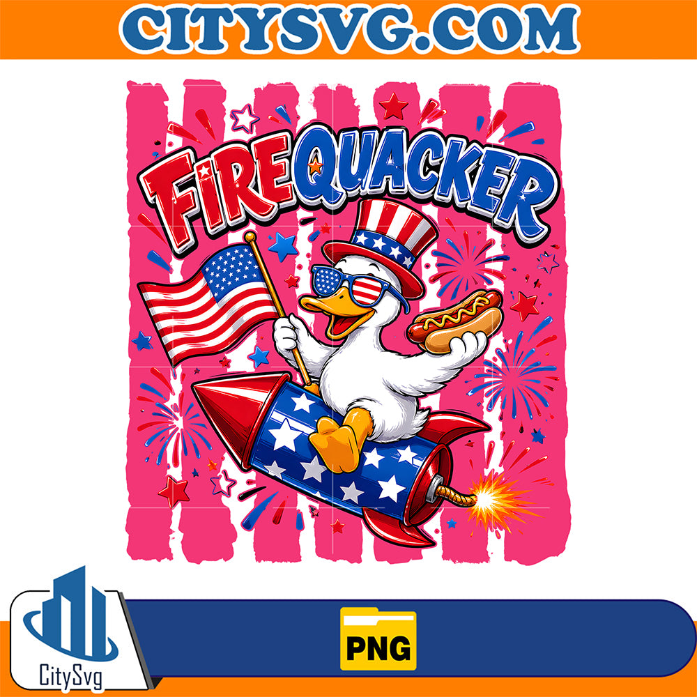 Firequacker-Goose-4th-Of-July-Png