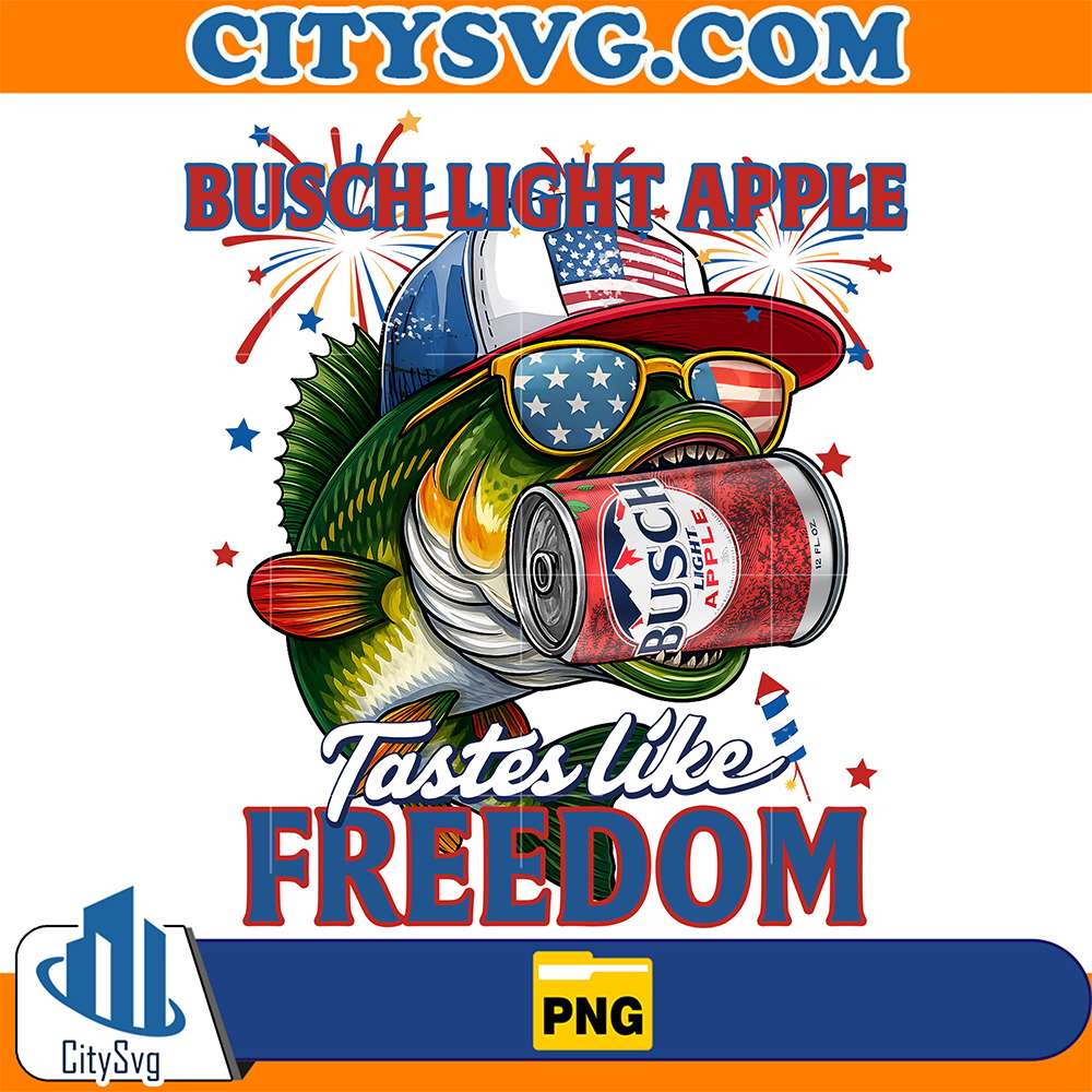 Fish-Busch-Light-Apple-Tastes-Like-Freedom-Png