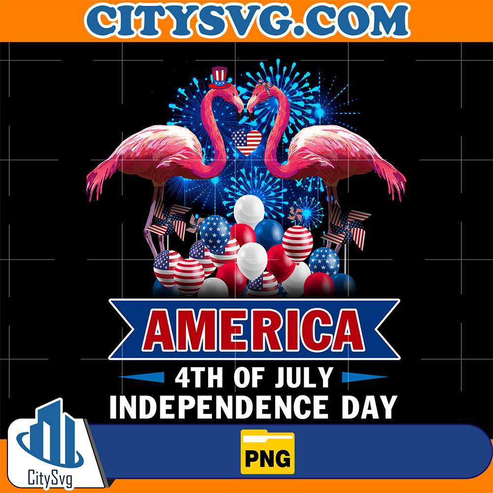 Flamingo-America-4th-Of-July-Independence-Day-Png