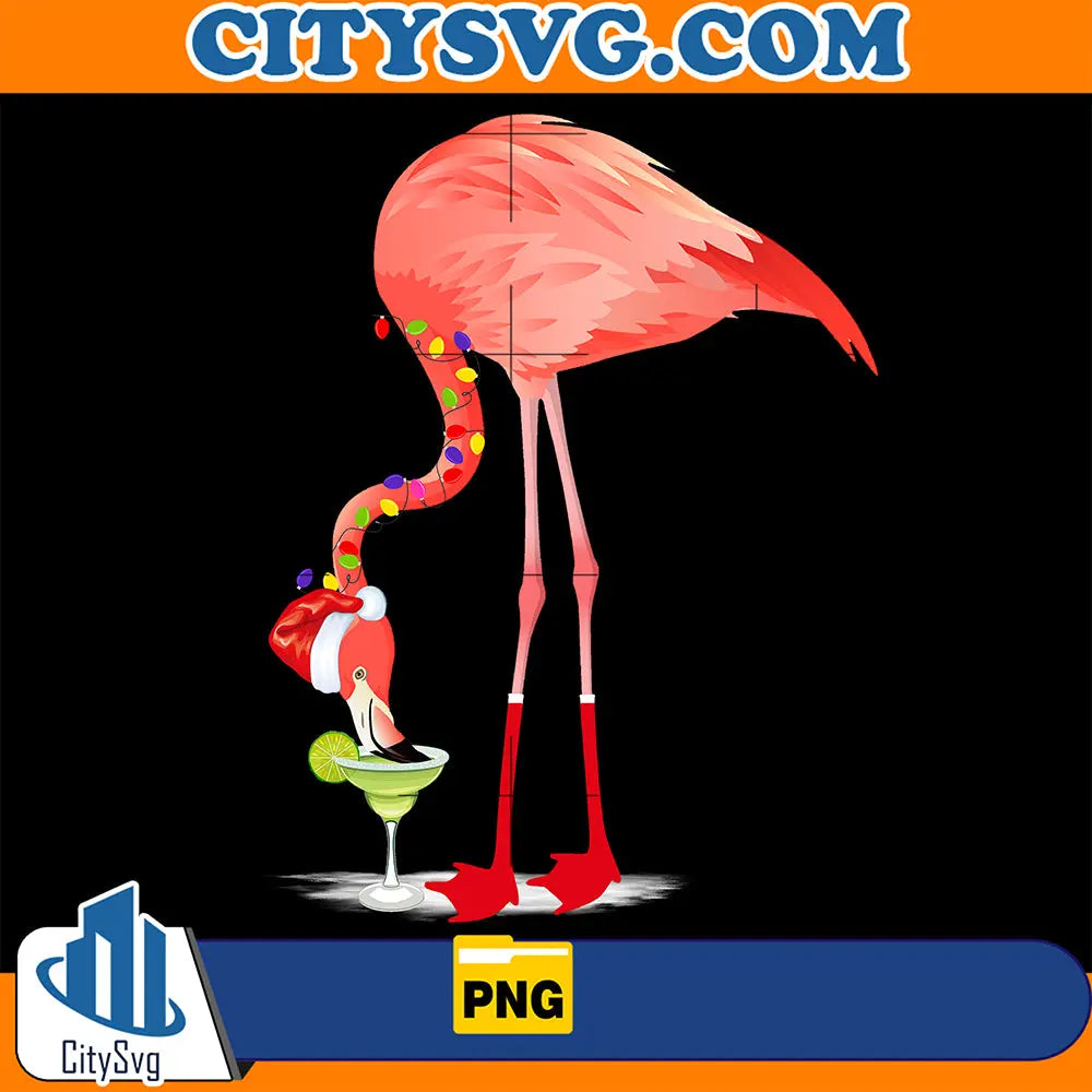 FlamingoCocktailLightChristmasPng