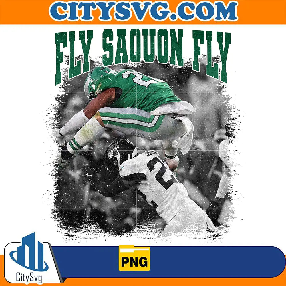 FlySaquonFlyPhiladelphiaEagleFootballPng