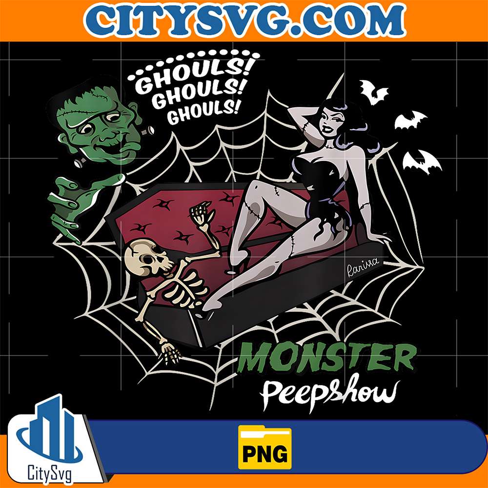 Frankenstein-Monster-Lovers-Monster-Peepshow-Halloween-Png