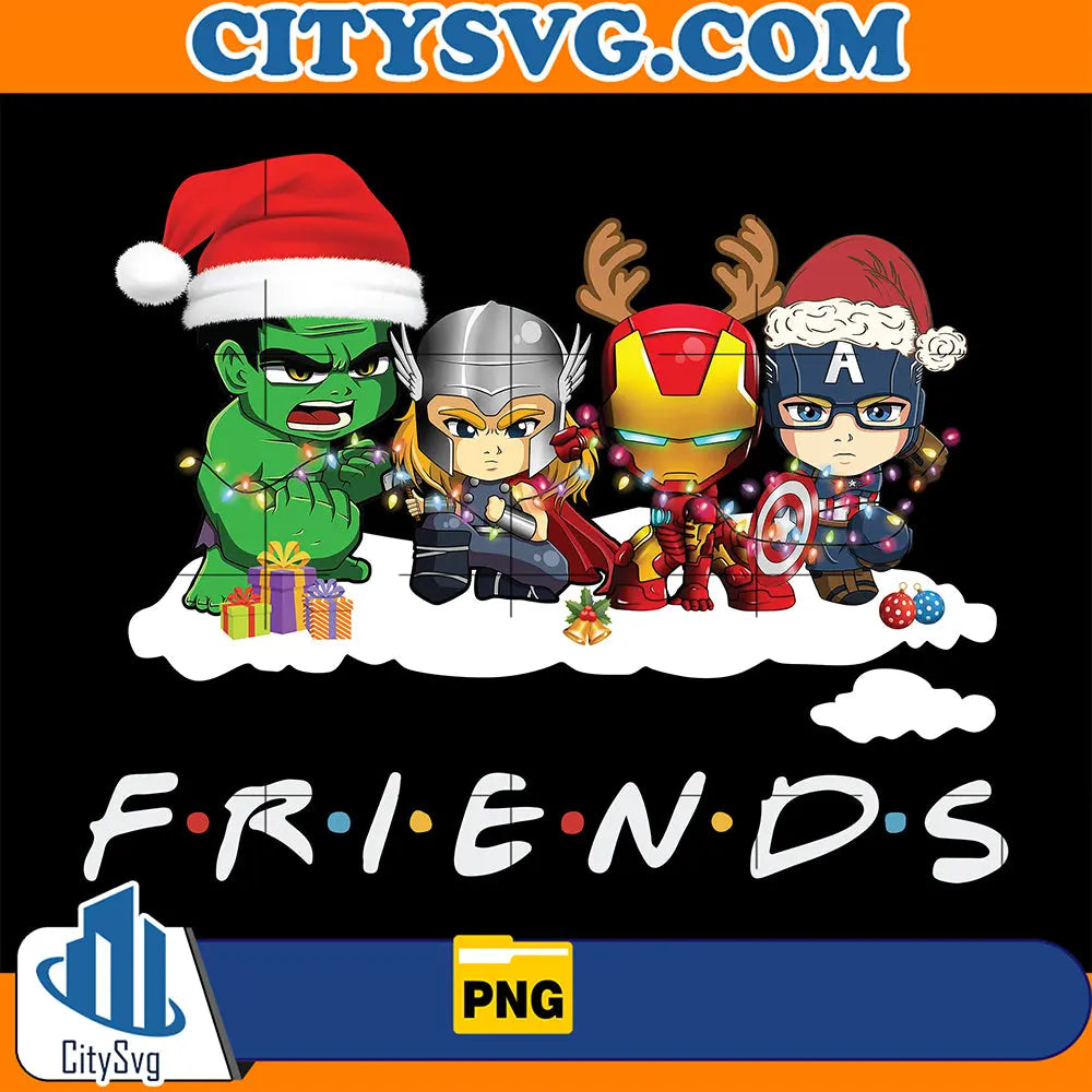 FriendsAvengersSuperheroChristmasPng