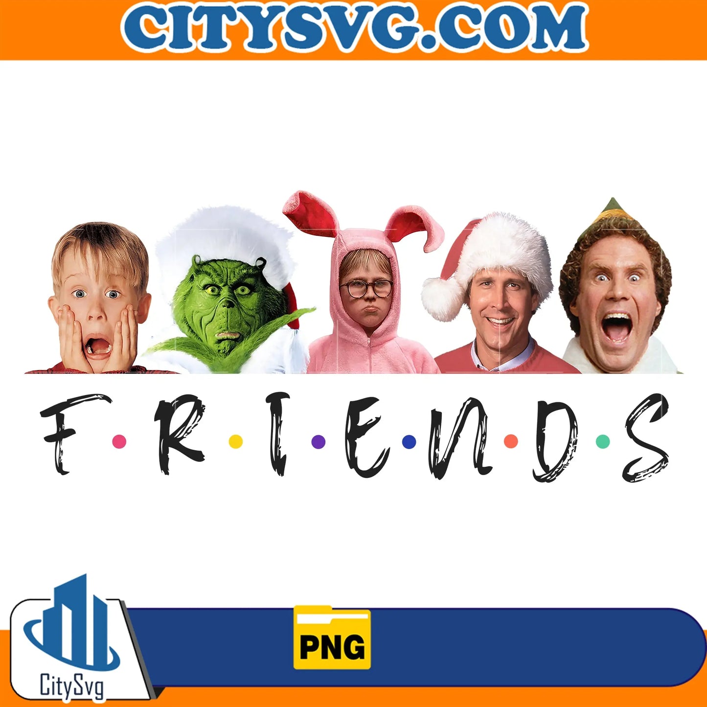 FriendsChristmasMovieCharactesPng_5