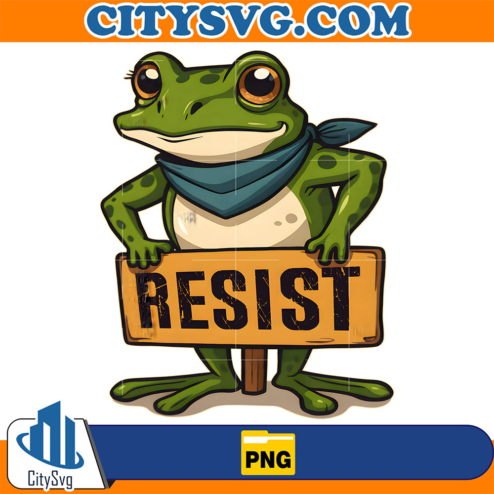 Frog-Resist-Portland-Frog-Protest-Portland-Frog-Activist-Png-3