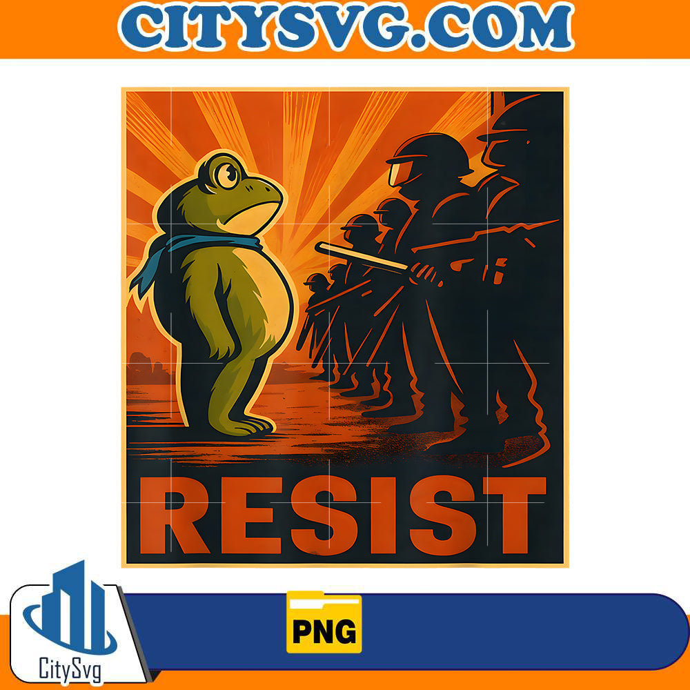 Frog-Resist-Portland-Frog-Protest-Portland-Frog-Activist-Png