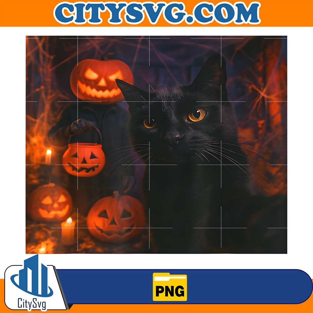 Funny-Cat-Selfie-With-Jack-O-Lantern-Halloween-Png-1