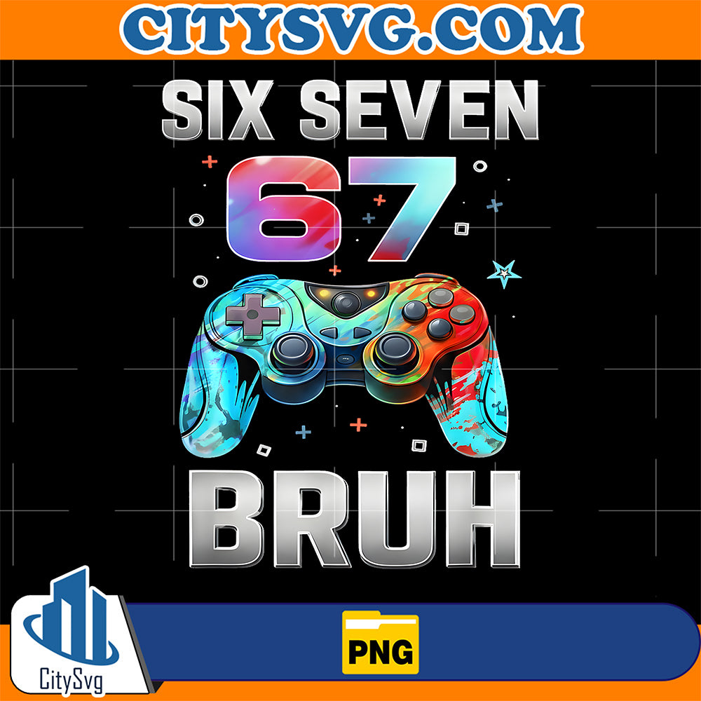Gaming-Six-Seven-67-Bruh-Birthday-Png