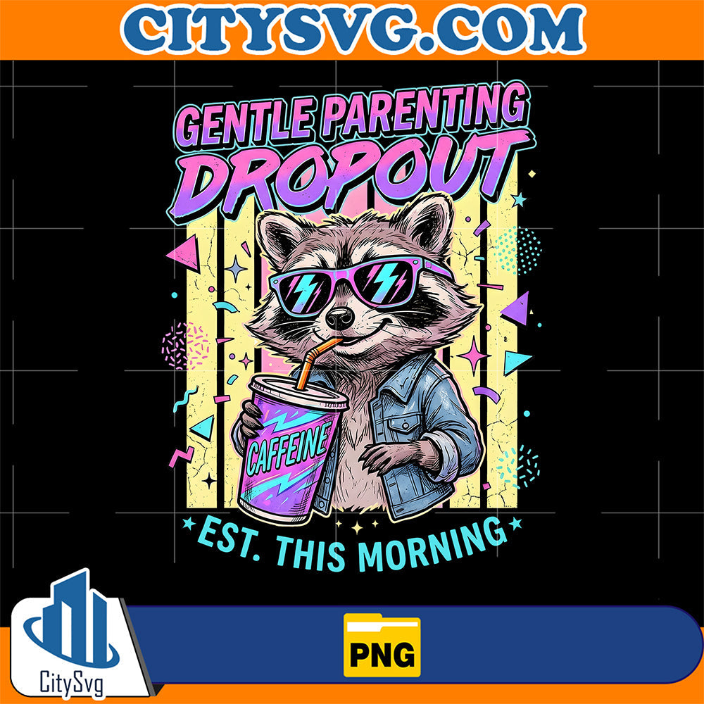Gentle-Parenting-Dropout-Raccoon-Png