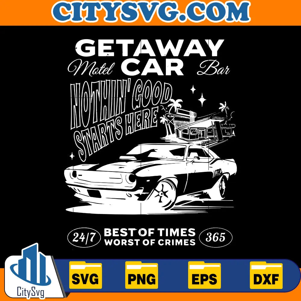 Getaway Car Aesthetic Swiftie Svg CitySvg