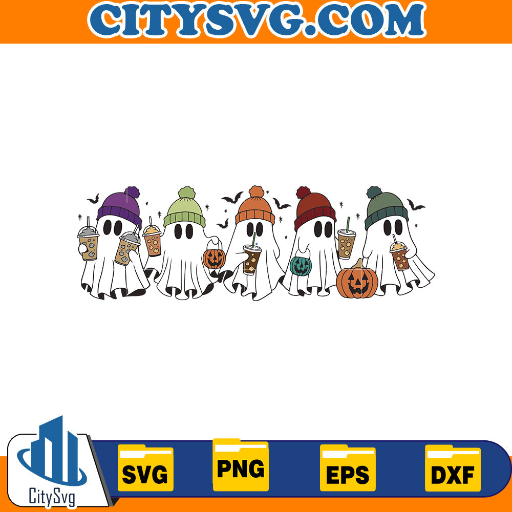 Ghost Coffee Svg CitySvg