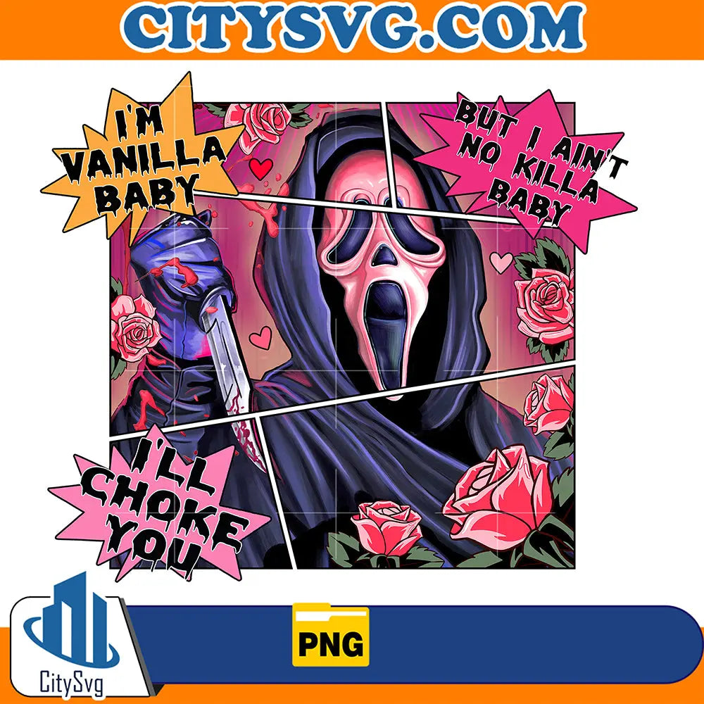GhostfaceComicHorrorValentinePng_2