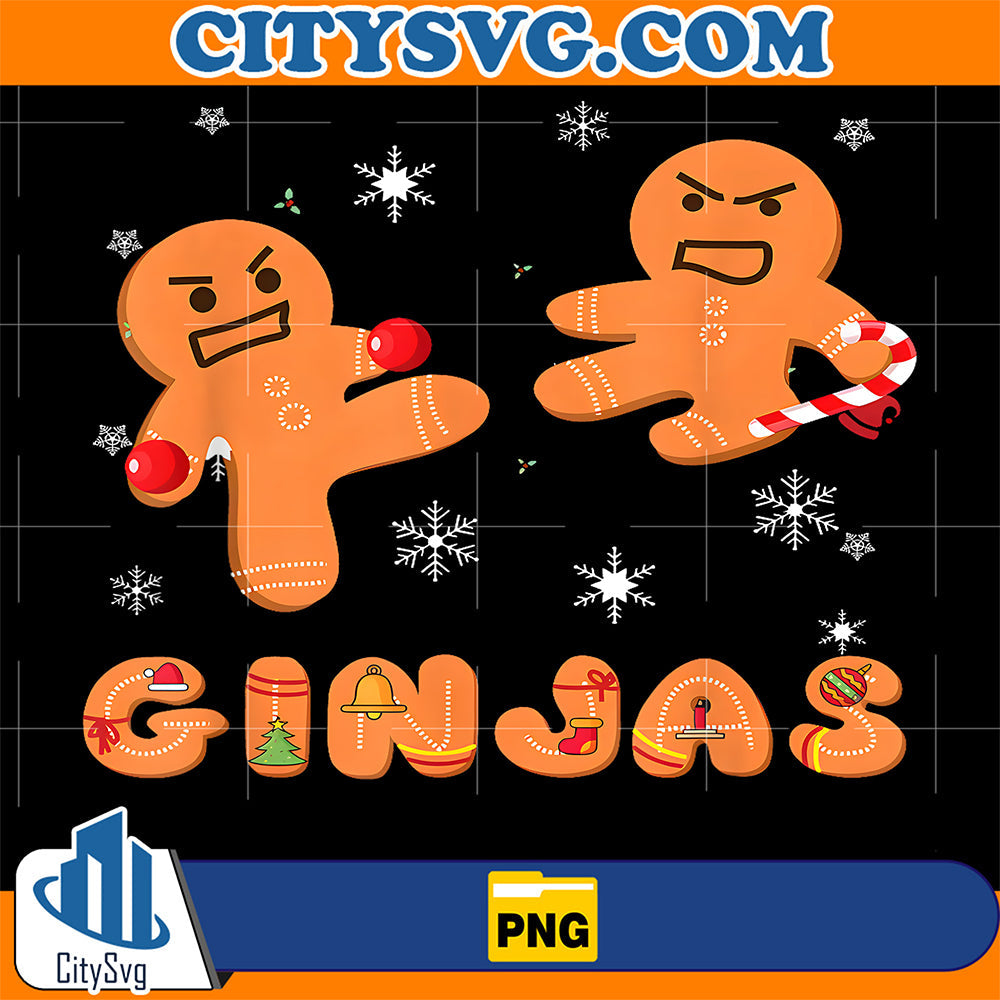 Ginjas-Gingerbread-Ninjas-Funny-Ugly-Christmas-Png