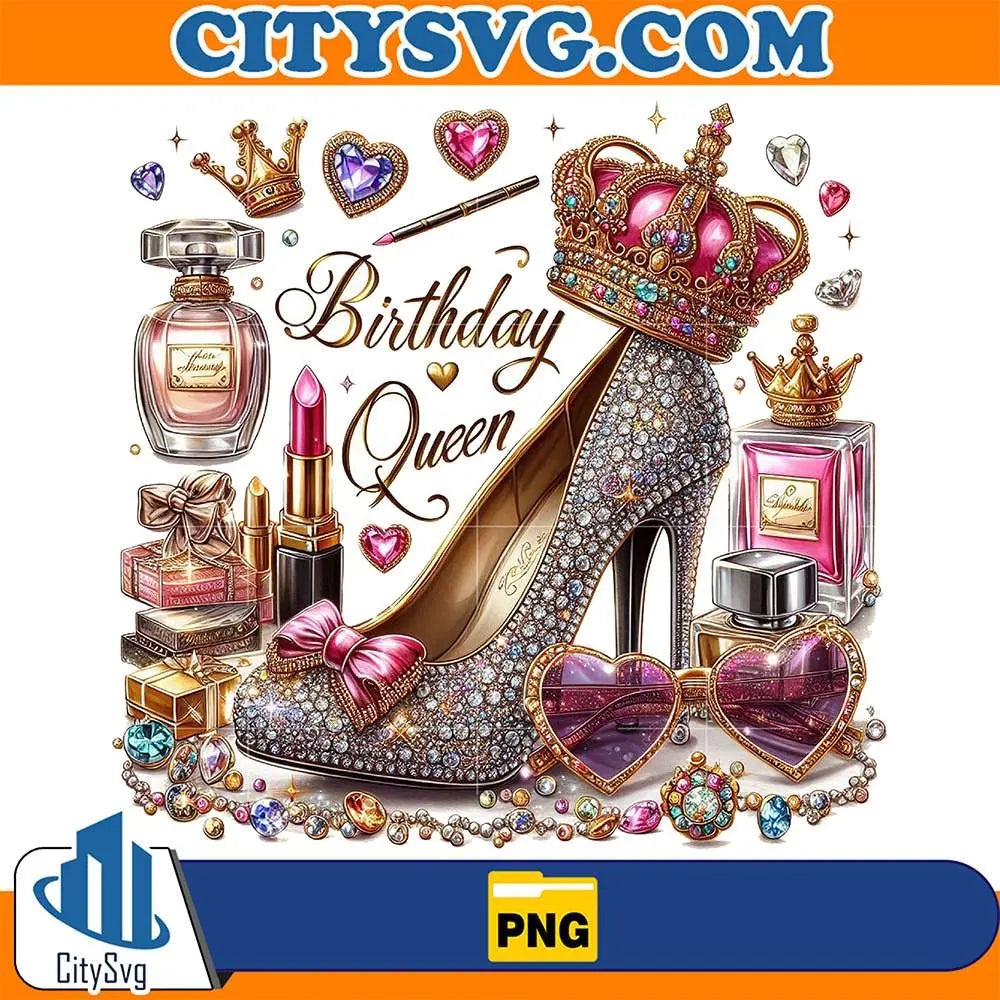 Glitter-Birthday-Queen-Png-1