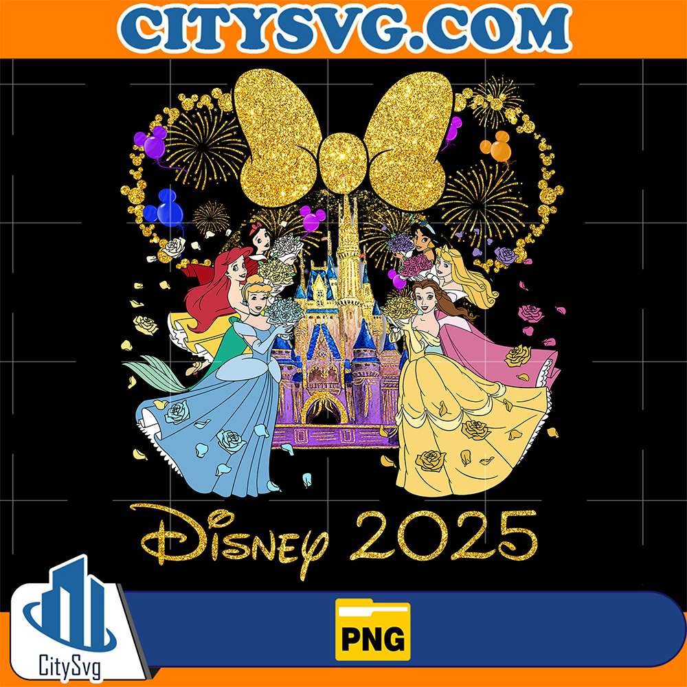 Glitter-Disney-Minnie-Princess-Magic-Kingdom-2025-Png