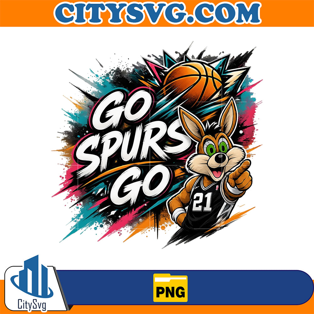 Go-Spurs-Go-Mascot-Basketball-Png-3