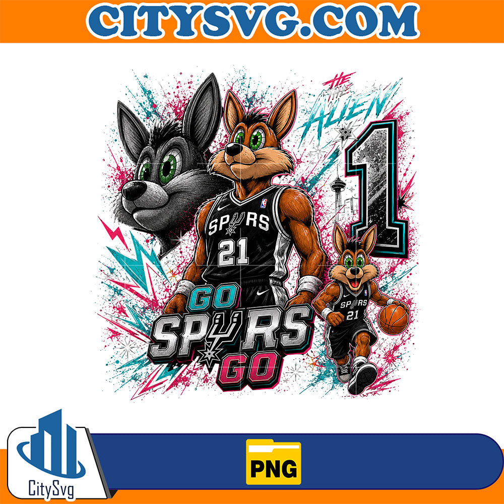 Go-Spurs-Go-Mascot-Basketball-Png-5