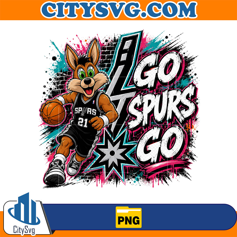 Go-Spurs-Go-Mascot-Basketball-Png-6