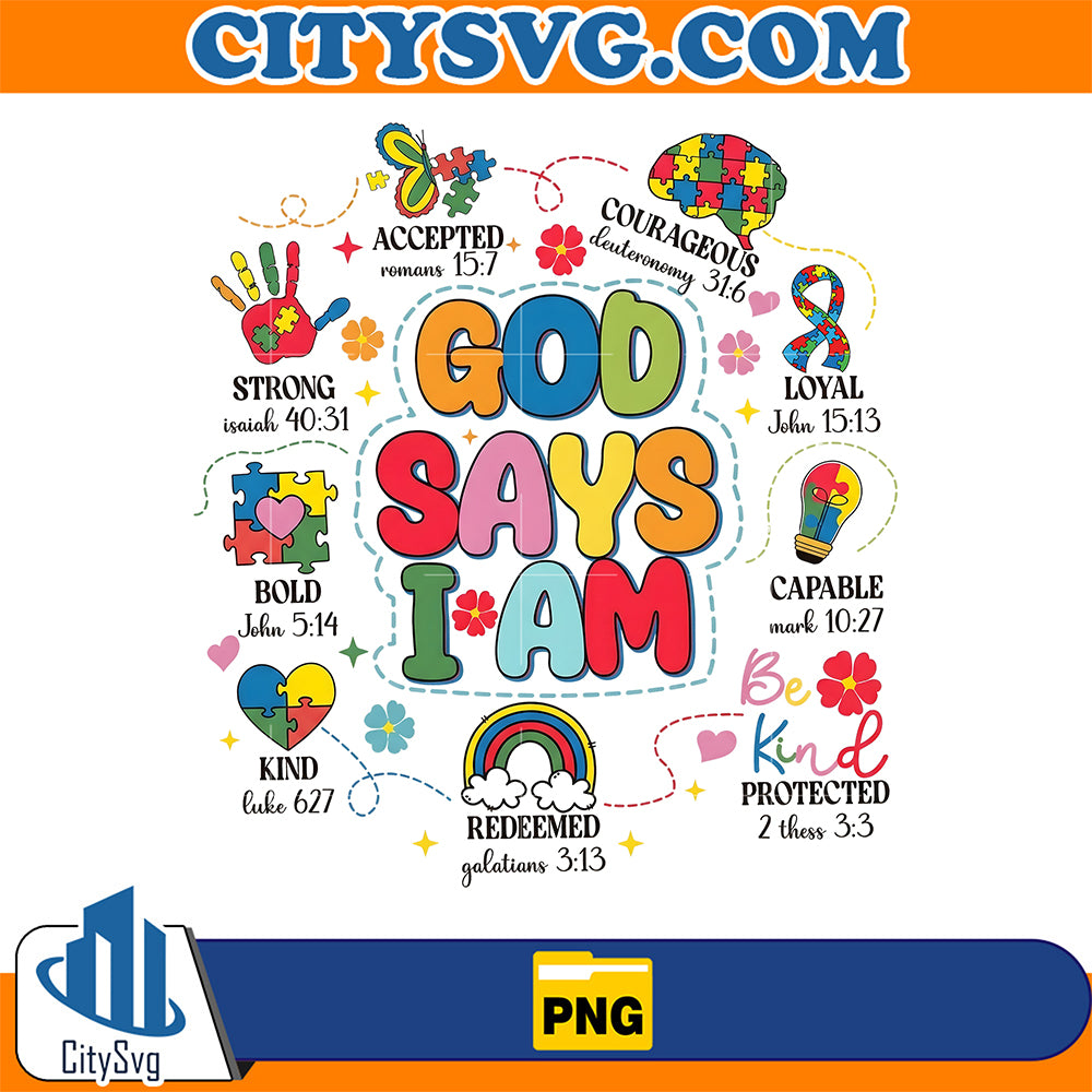 God-Says-I-Am-Autism-Awareness-Png