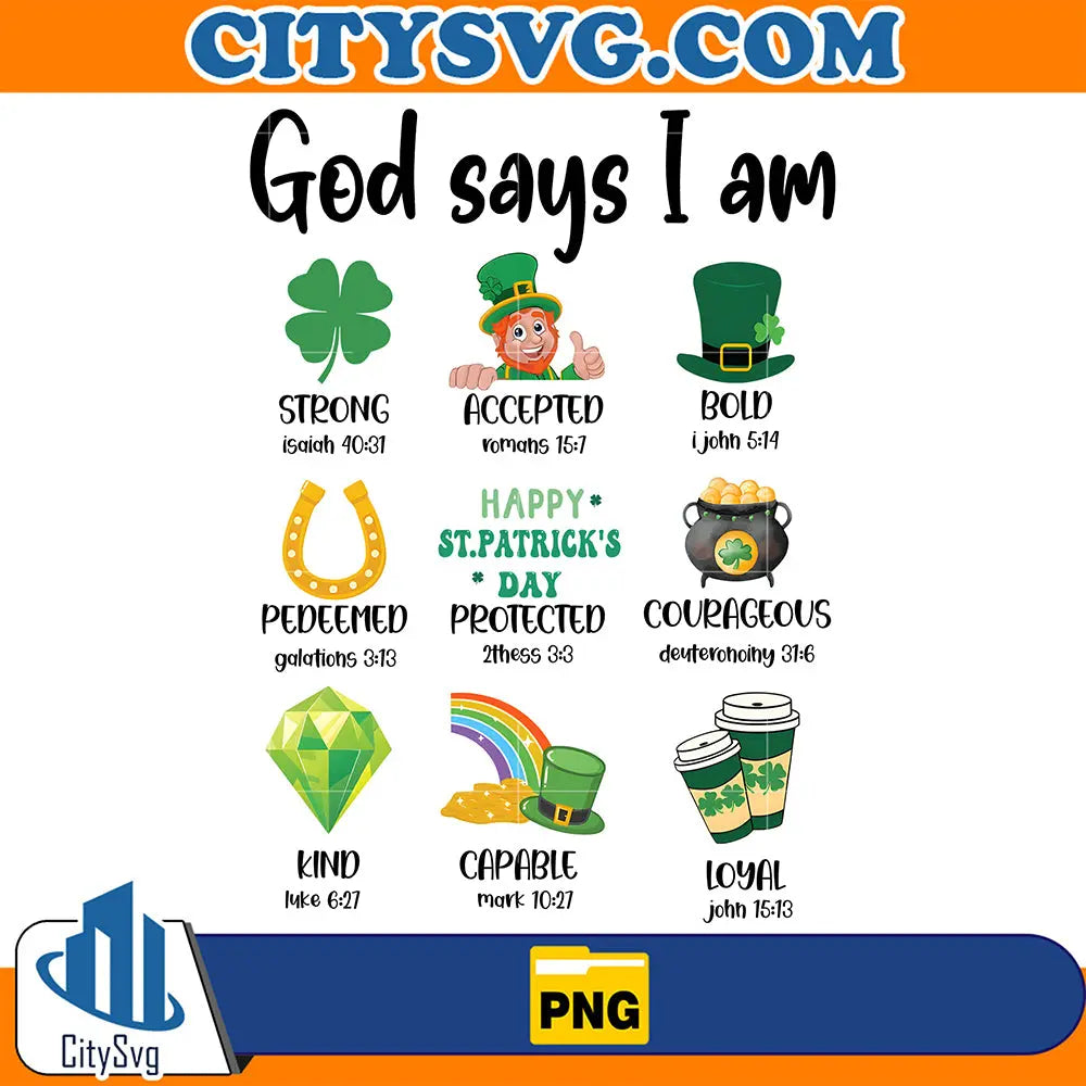 GodSaysIAmStPatrick_sDayPng