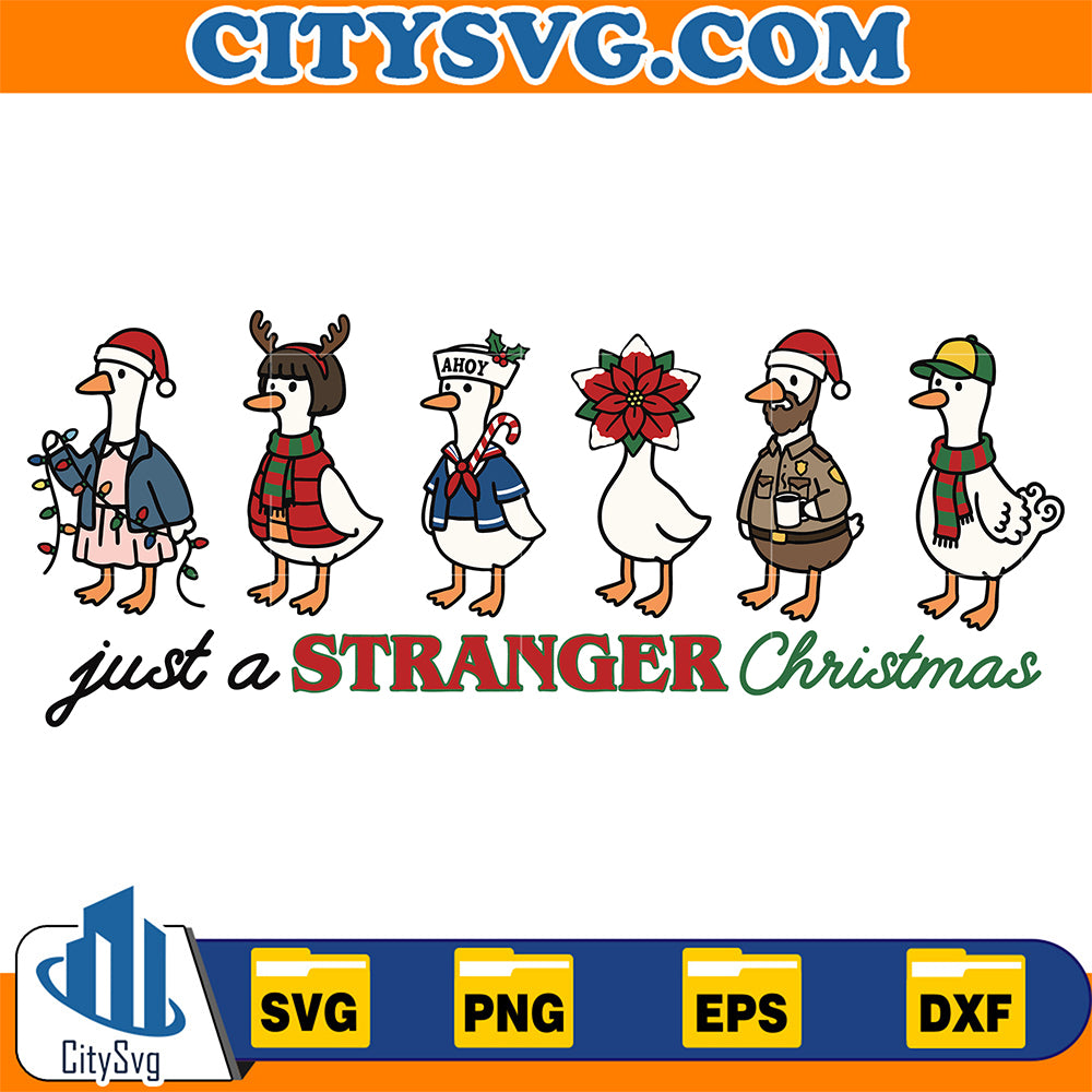 Goose-Just-a-Stranger-Christmas-Svg