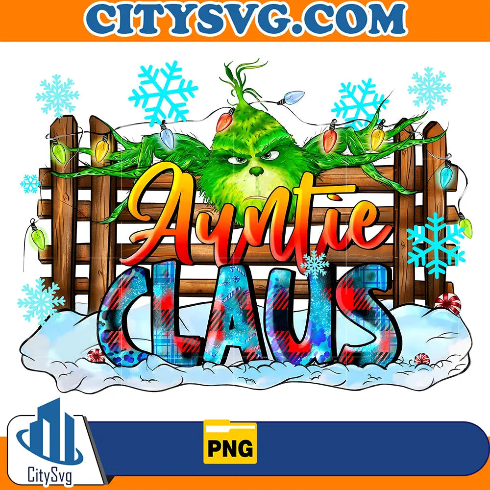 GrinchAuntieClausChristmasPng