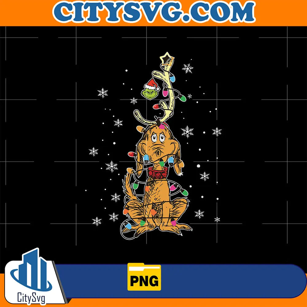 GrinchChristmasLightsPng