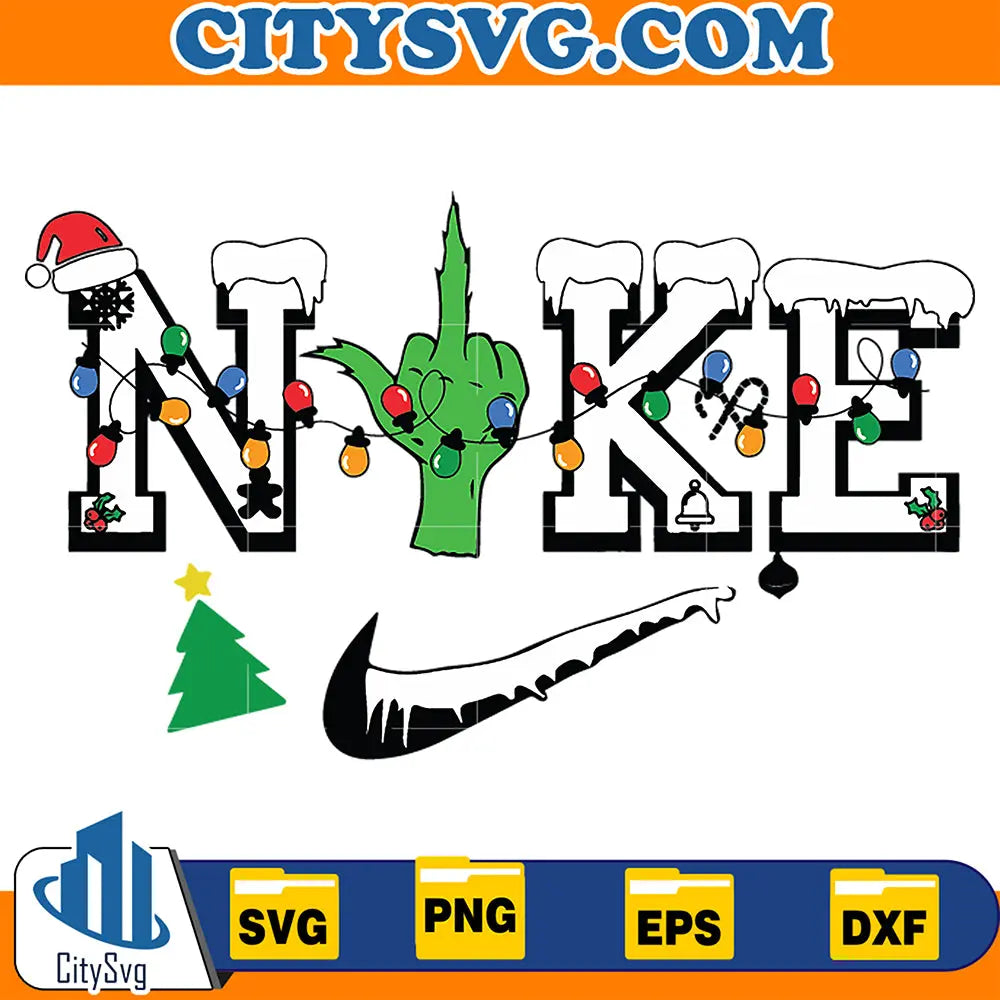 GrinchNikeChristmasSvg
