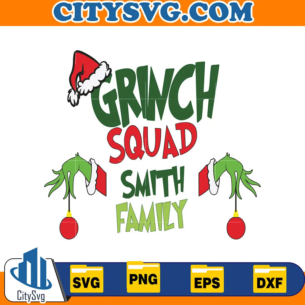 GrinchSquadWithFamilySvg
