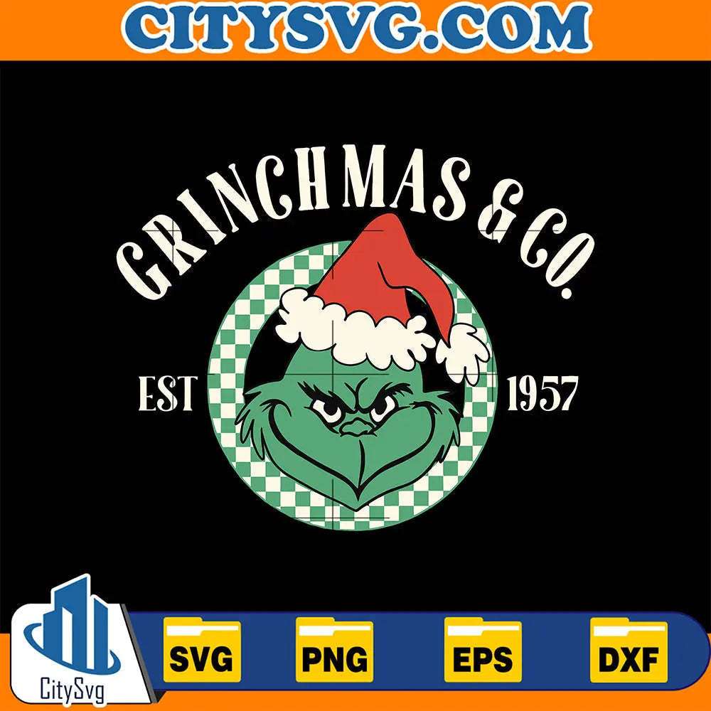 GrinchmasAndCoFunnyGrinchFaceSvg