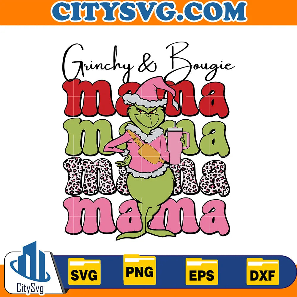Grinchy_BougieMamaChristmasSvg