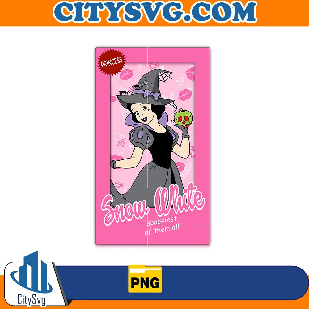 Snow White Spookiest of them all Png CitySvg