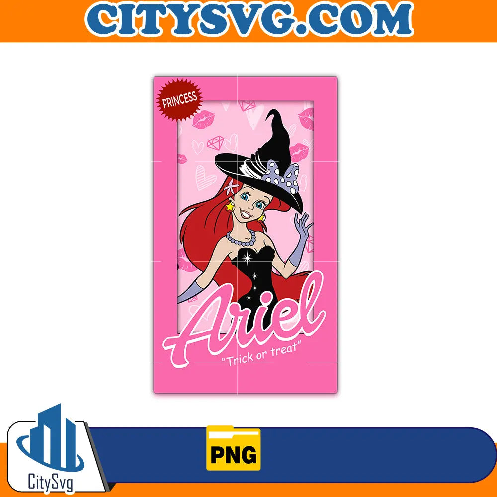 Ariel Trick or treat Png CitySvg