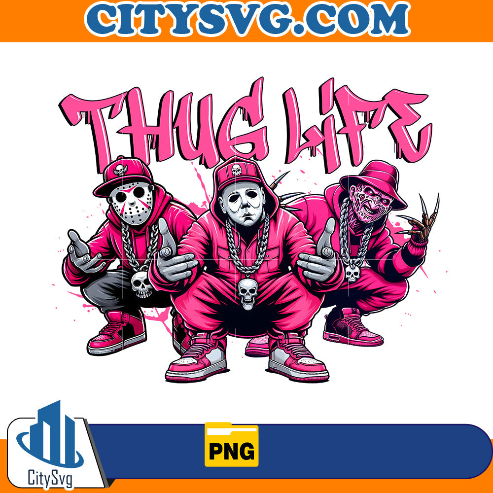 Pink Thug Life Horror Movie Png CitySvg