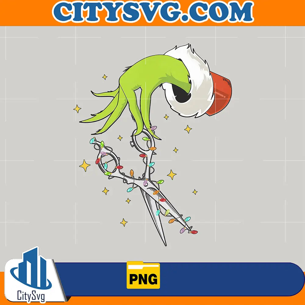 HairStylistChristmasGrinchPng
