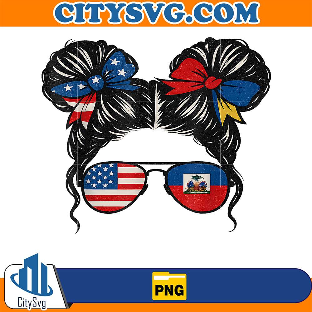 Haitian-Queen-Haiti-America-Black-Women-Girls-Haitian-Flag-Png