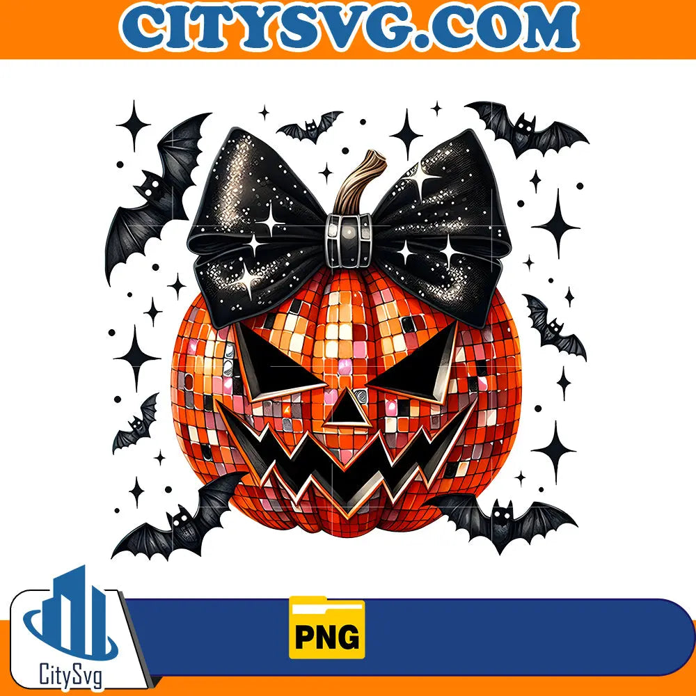 Halloween Bow Pumpkin Png CitySvg